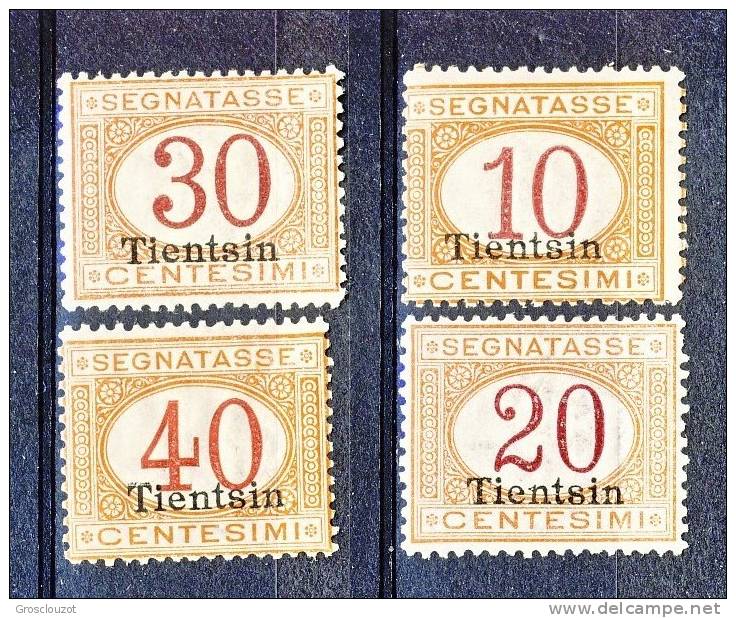 Tientsin 1917 Segnatasse SS 8 N. 1-4 MNH Cat. € 125 - Tientsin