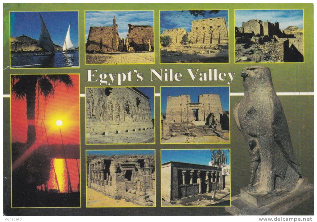 Cp , ÉGYPTE , LOUXOR , Egypt's Nile Valley , Multi-Vues - Luxor