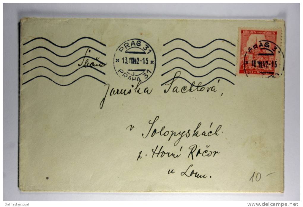 Germany: Böhmen Und Mähren 1942 Cover Prag - Lettres & Documents