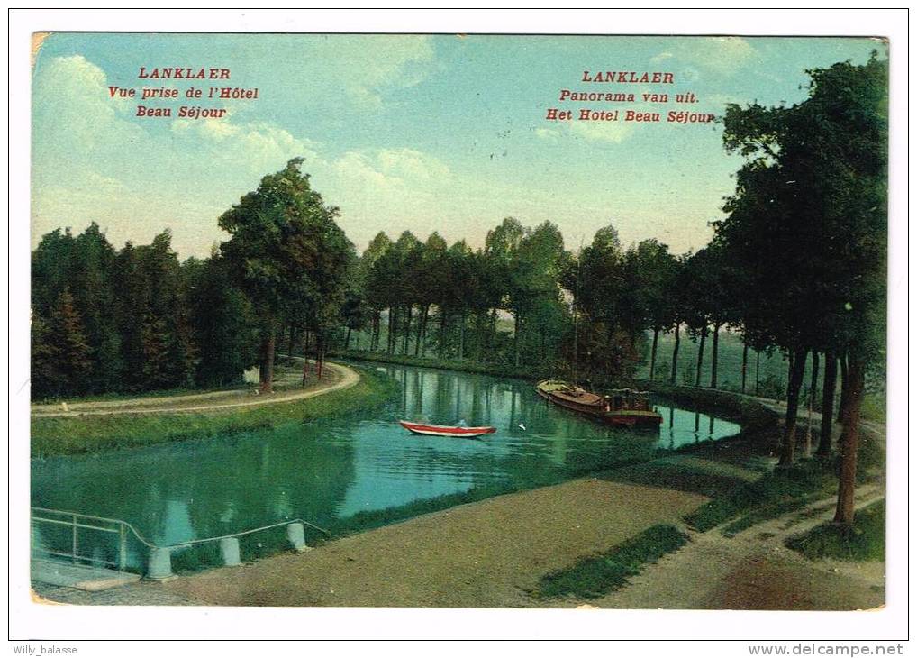 "Lanklaar / Lanklaer - Vue Prise De L'Hôtel Beau Séjour / Panorama Van Uit Het Hotel Beau Séjour" Couleur - Dilsen-Stokkem