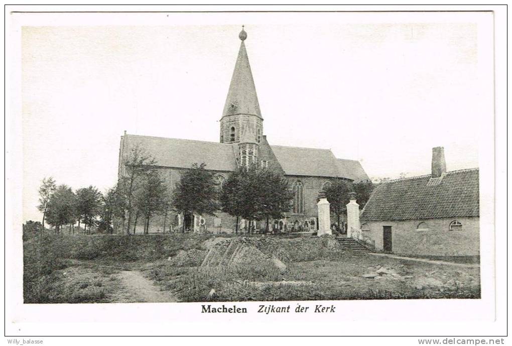 "Machelen - Zijkant Der Kerk" - Machelen