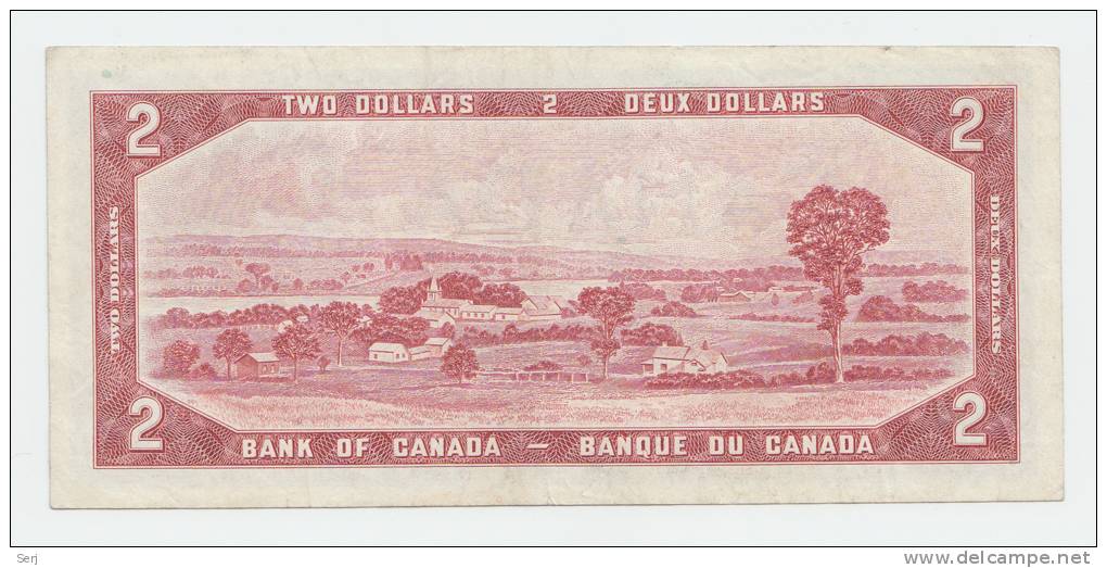 CANADA 2 DOLLAR 1954 (Lawson-Bouey 1973-75) VF+ P 76d 76 D - Kanada