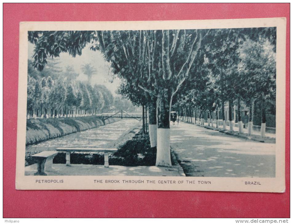 > Brazil >  Petropolis  The Brook Thru Center Of Town  Not Mailed   Ref 923 - Other