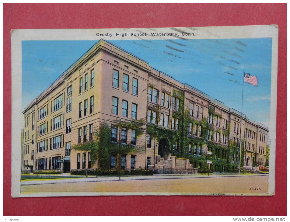 Crosby High School 1941 Cancel CT - Connecticut > Waterbury      Ref 923 - Waterbury