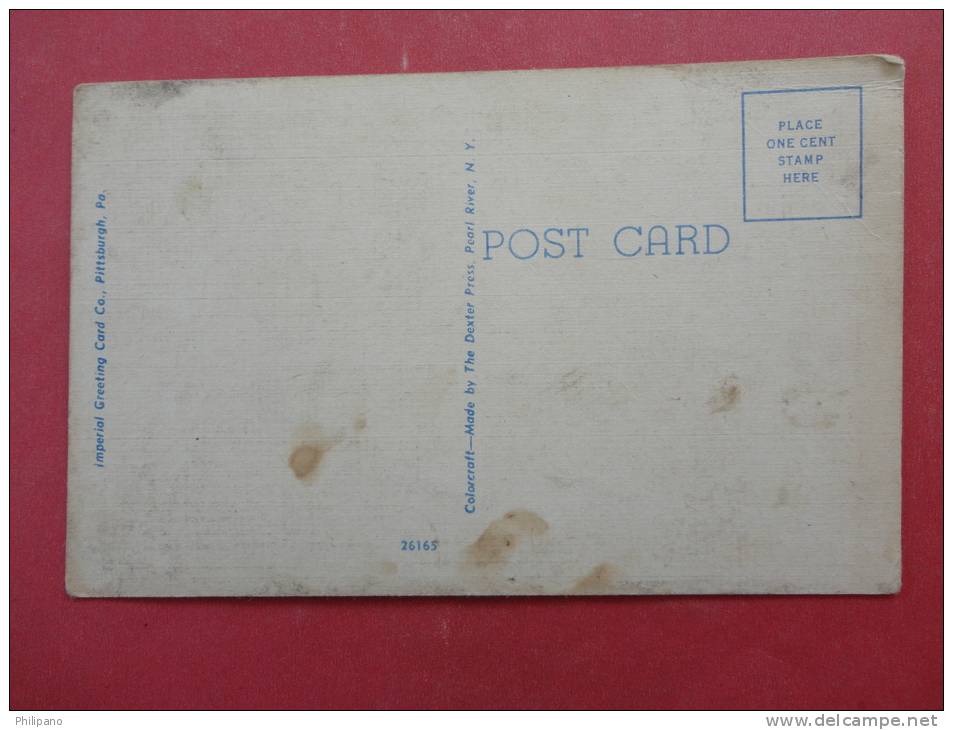 Pennsylvania > Pittsburgh  Municipal Airport  Linen Not Mailed Stain On Back    Ref 923 - Pittsburgh