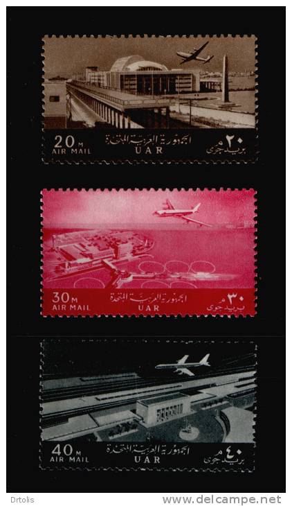 EGYPT / 1963 / AIR MAIL SET / MNH /  VF - Neufs