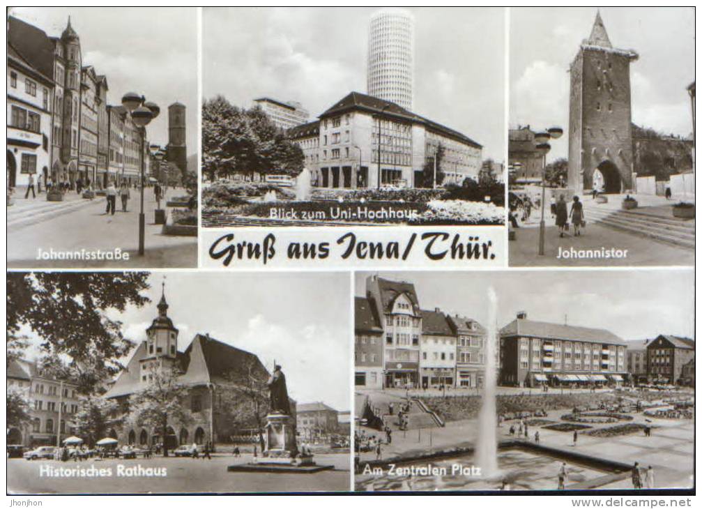 Germany-Postcard Written 1979-Jena-Collage Of Images-2/scans - Jena