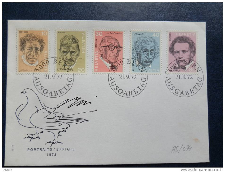 35/034   FDC   SUISSE - Albert Einstein