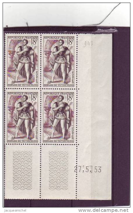 N° 944 - 18F HERNANI - 1° Tirage Du 26.5.53 Au 27.5.53 - Dernier Jour - - 1950-1959