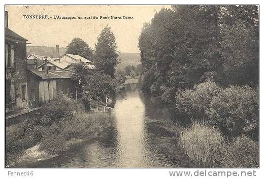 CPA- TONNERRE- L'Armançon En Aval Du Pont Notre-Dame - 1916 (W97) - Tonnerre