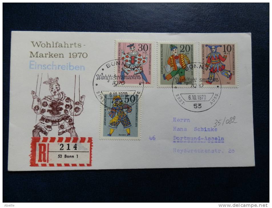 35/082  FDC  ALLEMAGNE - Marionnettes