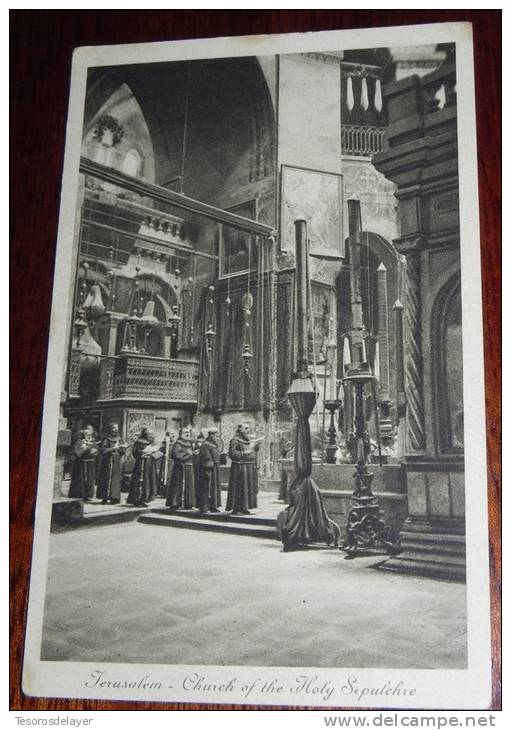 JERUSALEM .CHURCH OF THE NHOLY SEPULCHRE - LEHNERT LANDROCK - UNCIRCULATED POSTCARD - Israel