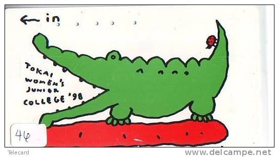 Télécarte KROKODIL Crocodile (46) - Cocodrilos Y Aligatores