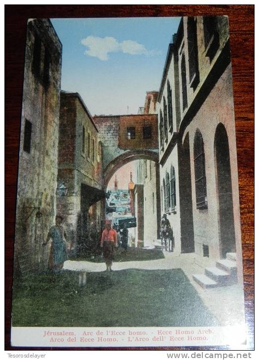 JERUSALEM, ECCE HOMO ARCH - UNCIRCULATED POSTCARD - Israel