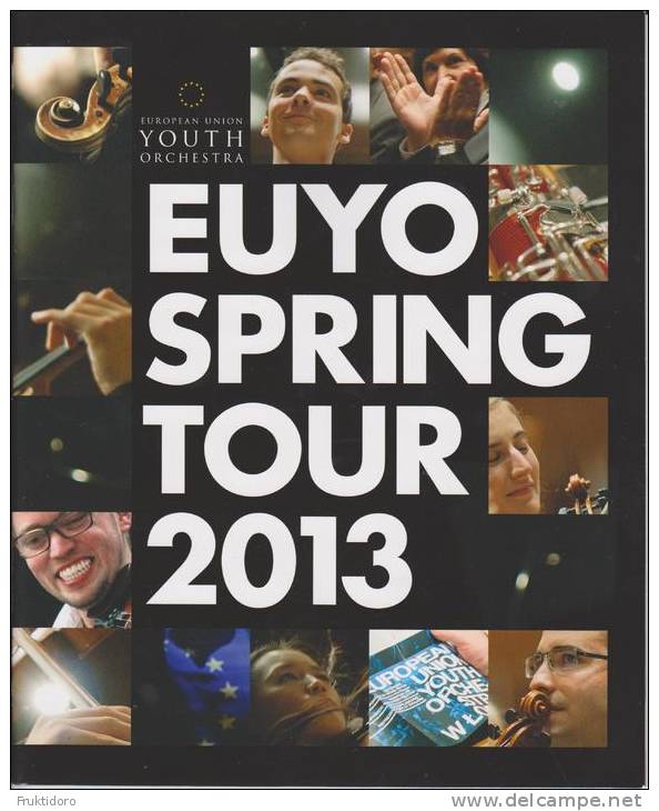 Brochure European Union Youth Orchestra Spring Tour 2013 - Conductor Vladimir Ashkenazy - Autres & Non Classés
