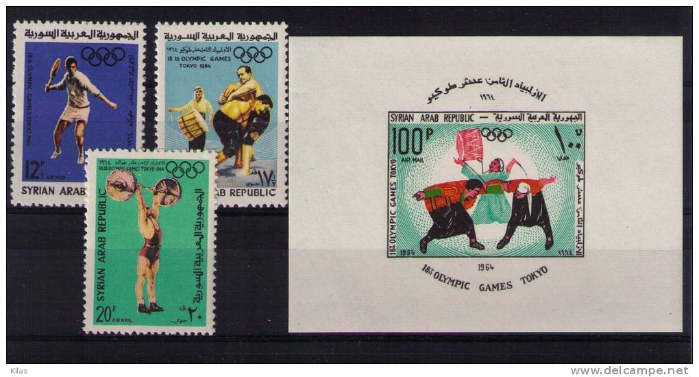 SYRIA 1964 Tokio Olympic Games MNH - Summer 1964: Tokyo