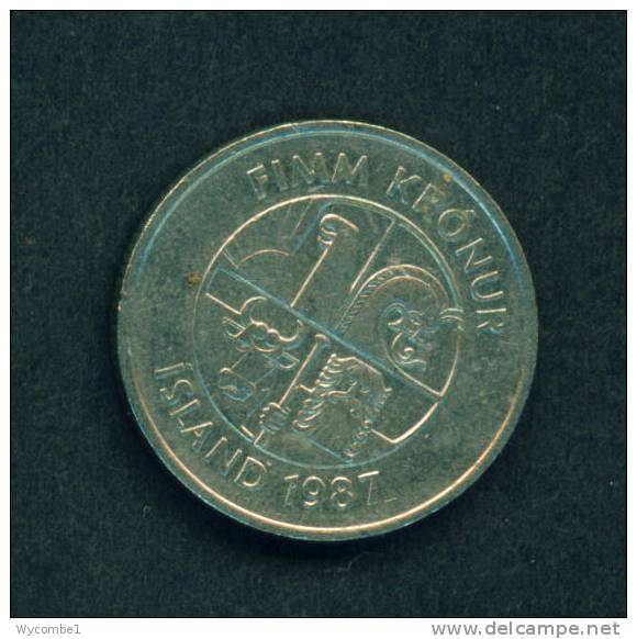 ICELAND - 1987 5k Circ. - Island