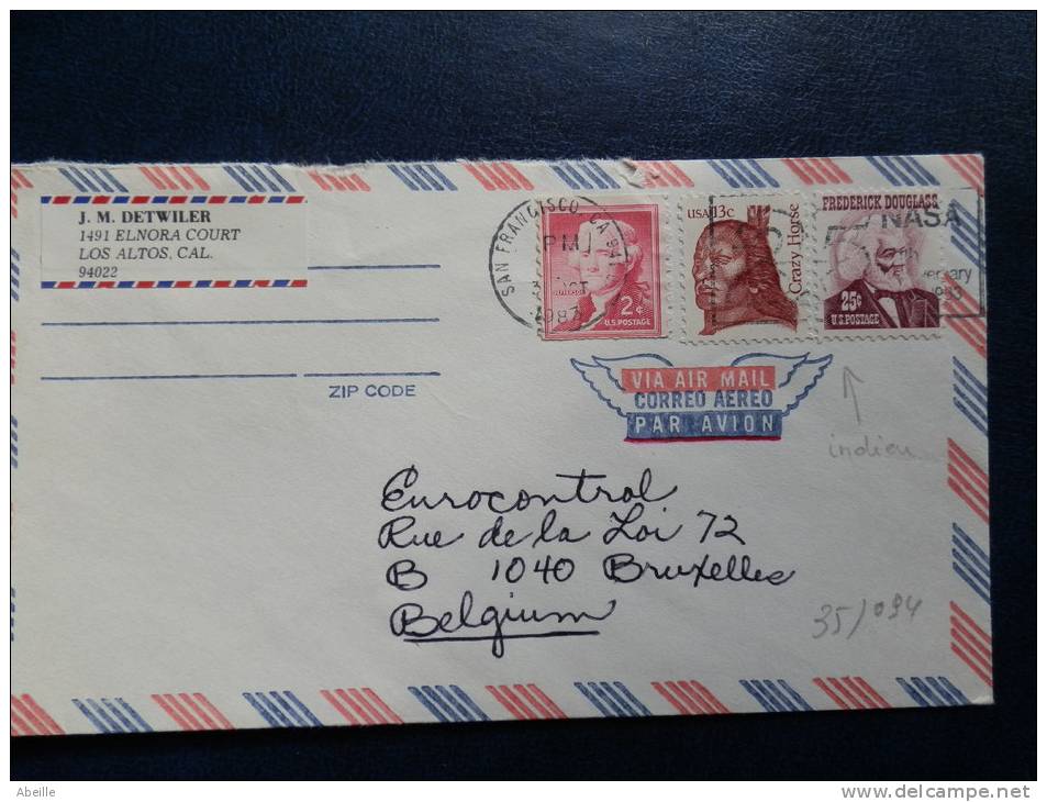 35/094  LETTRE  USA - American Indians