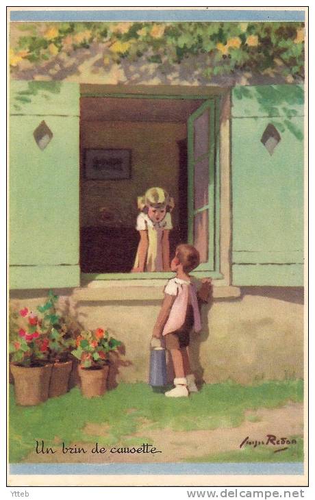 Illustrateur / Georges REDON - N° 10 Série 1939 - Un Brin De Causette. - Redon