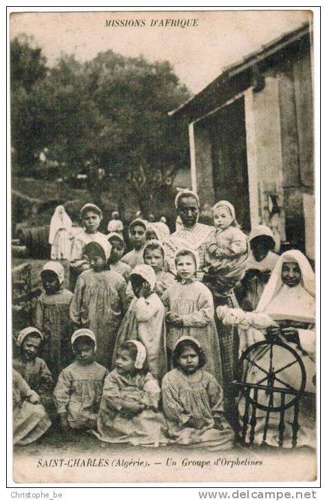 Missions D´Afrique, Saint Charles (Algérie) Un Groupe D'Orphelines (pk11869) - Missions