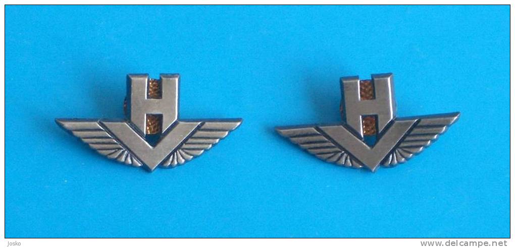 CROATIA AIR FORCE - Set Of 2. Official Badges * Croatie Aviation Luftwaffe Aeronautica Militare Aviación Aviaço - Luchtvaart