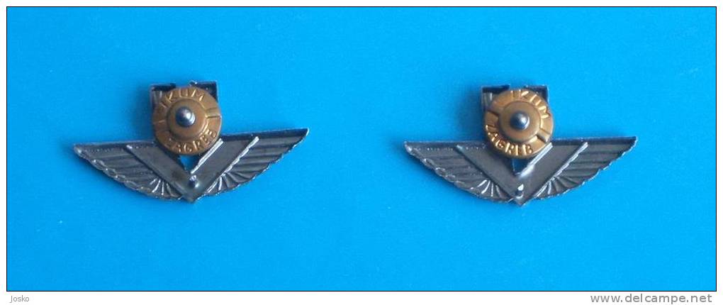 CROATIA AIR FORCE - Set Of 2. Official Badges * Croatie Aviation Luftwaffe Aeronautica Militare Aviación Aviaço - Aviation