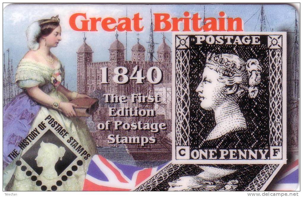 GB UK PREPAID ONE PENNY QUEEN VICTORIA FIRST EDITION OF STAMPS MINT NEUF WITH CERTIFICATE - Autres & Non Classés