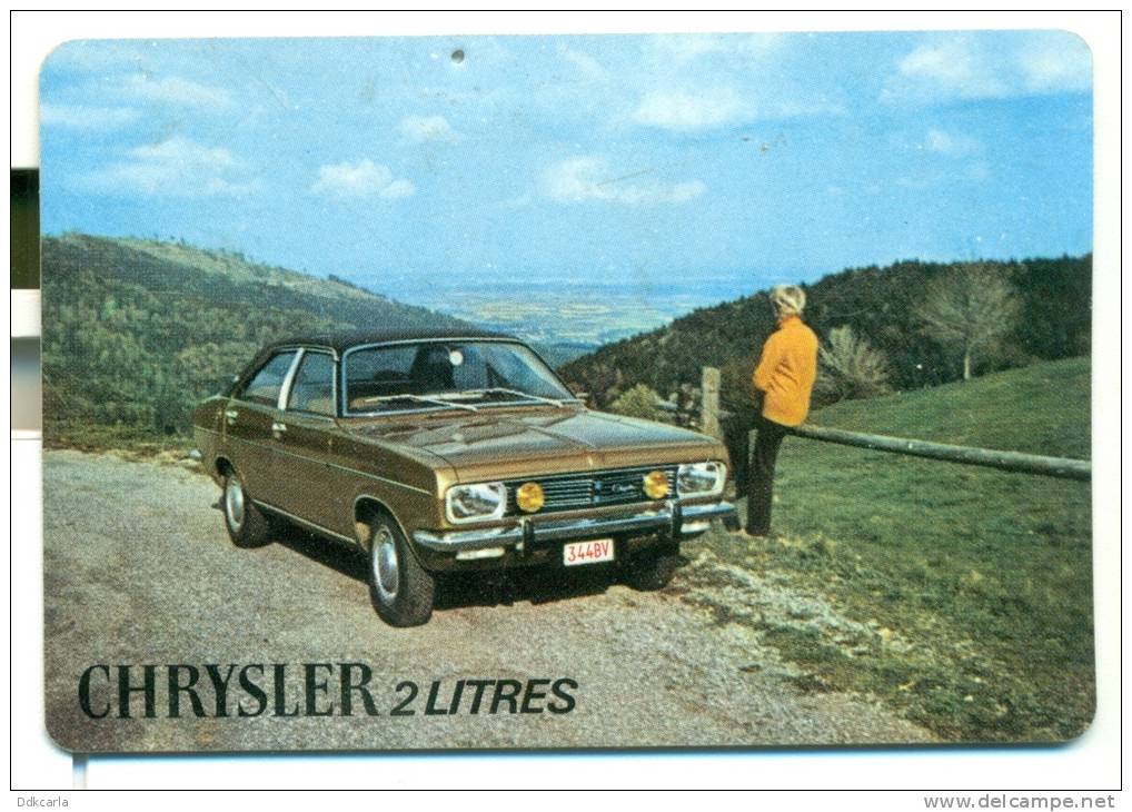 Kalender Klein Formaat 1975 - Chrysler 2 Litres - Kleinformat : 1971-80