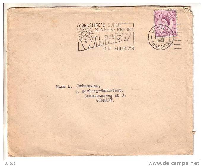 GOOD GB Postal Cover To GERMANY 1965 - Good Stamped: Queen - Cartas & Documentos