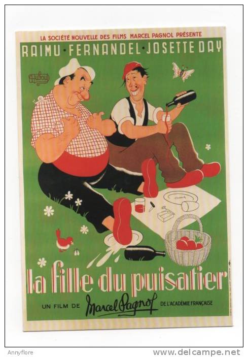 FILM DE MARCEL PAGNOL  1950 " LA FILLE DU PUISATIER"  AFFICHE A.DUBOUT  N° D 62  EDT ART GRAPHIQUE    Ref 43 - Affiches Sur Carte