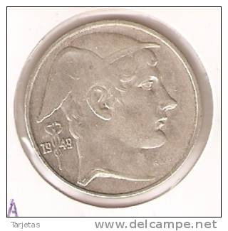 MONEDA DE PLATA DE BELGICA DE 20 FRANCOS DEL AÑO 1949  (COIN) SILVER-ARGENT - 20 Franc