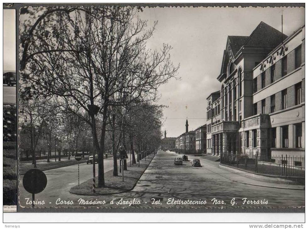 1953 TORINO CORSO M. D´AZEGLIO ISTITUTO ELETTROTECNICO FERRARIS FG V SEE 2 SCANS ANIMATA - Onderwijs, Scholen En Universiteiten