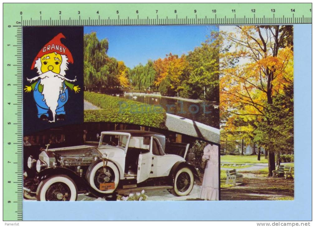 Granby Quebec Canada ( Multivues , Musée Automobile, Parc Victoria , Musée Auto )2 Scan Carte Postale Post Card - Granby