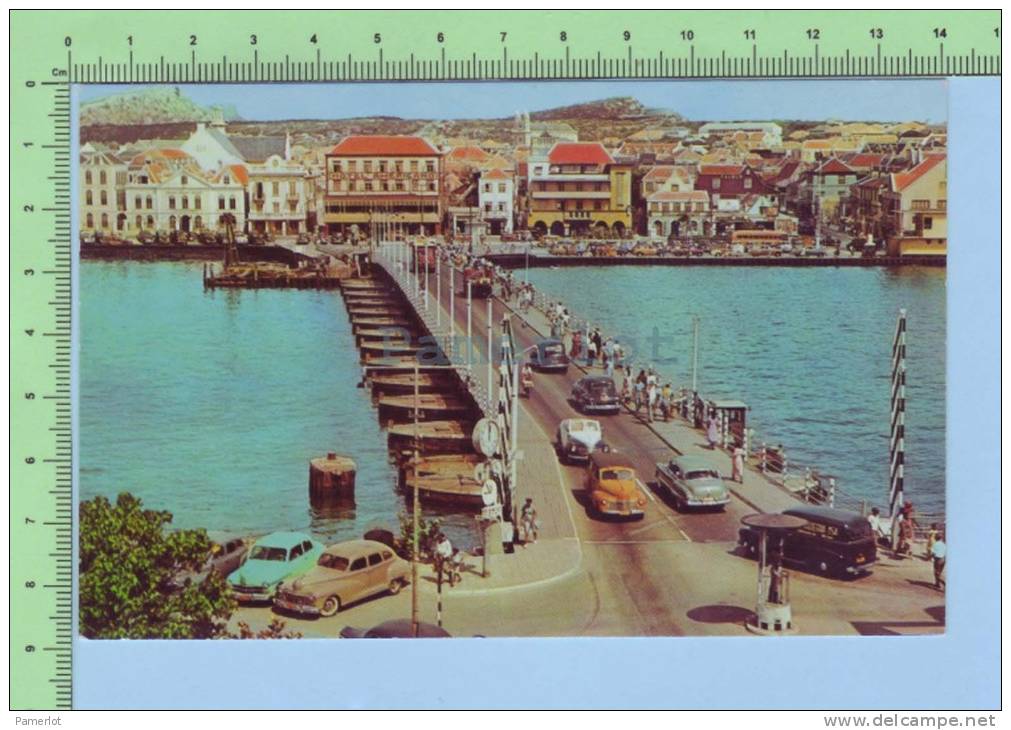 Old Car Queen Emma Pontoon Bridge ( Curacao N.A. )  2 Scan Carte Postale Post Card - Curaçao