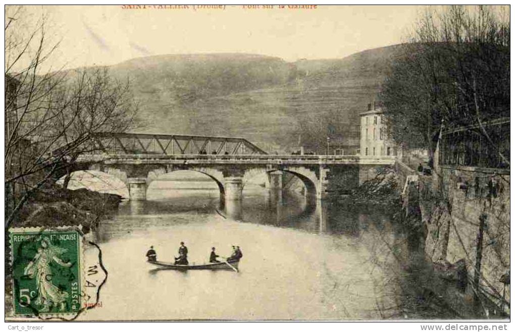 CPA 26 SAINT-VALLIER - PONT SUR LA GALAURE - Autres & Non Classés