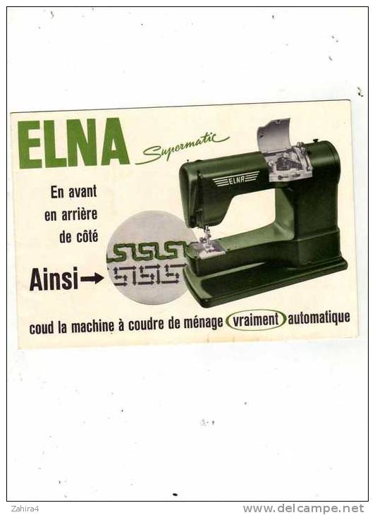 ELNA  Suisse  -  Supermatic Et Transforma - Machine à Coudre Automatique - Publicidad