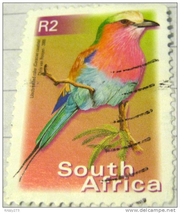 South Africa 2000 Bird Lilacbreasted Roller 2r - Used - Usados