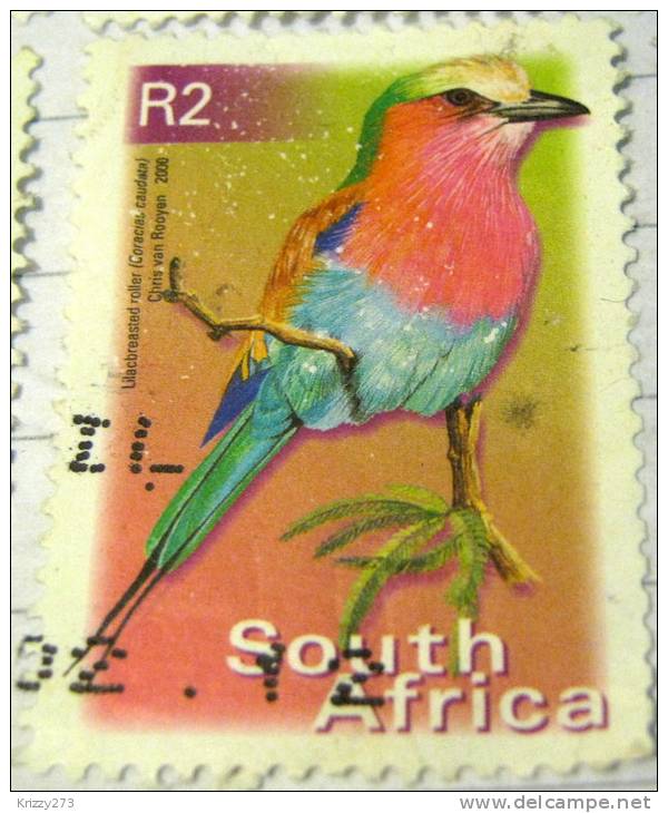 South Africa 2000 Bird Lilacbreasted Roller 2r - Used - Gebraucht