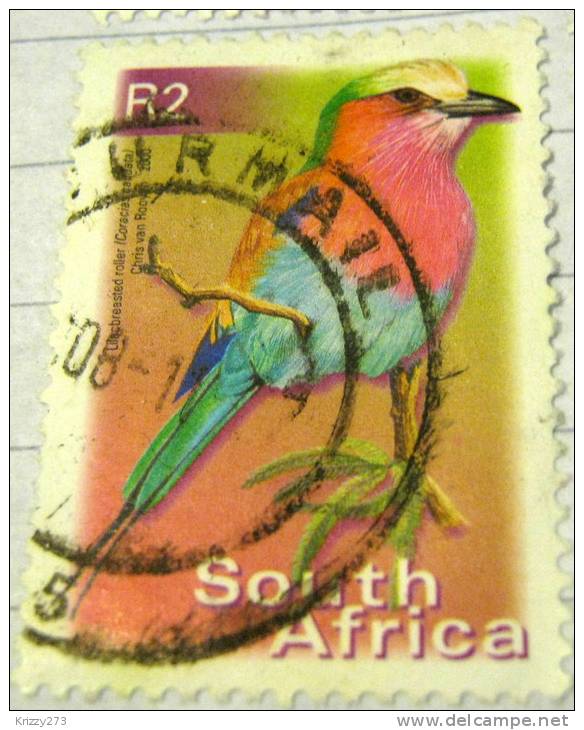 South Africa 2000 Bird Lilacbreasted Roller 2r - Used - Usados
