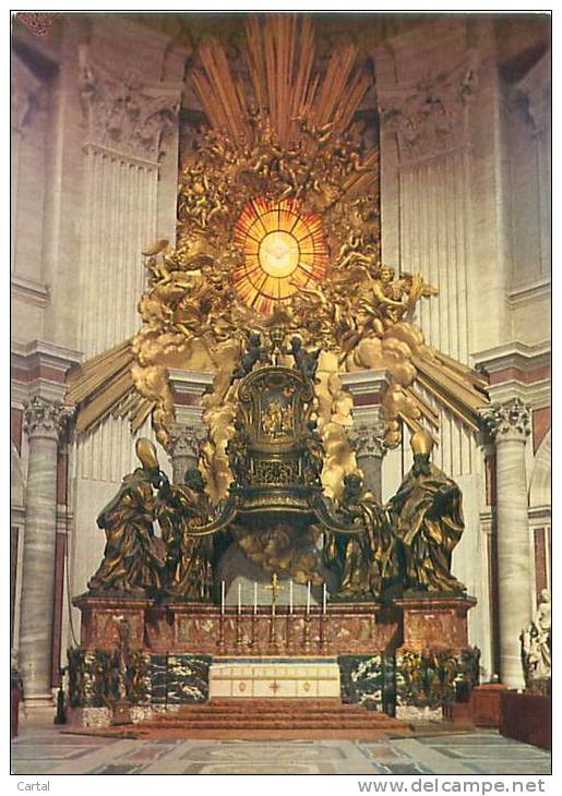 CPM - CITTA DEL VATICANO - Basilica Di S. Pietro - La Gloria (Bernini)  (Kodak Ektachrome, 527) - Churches