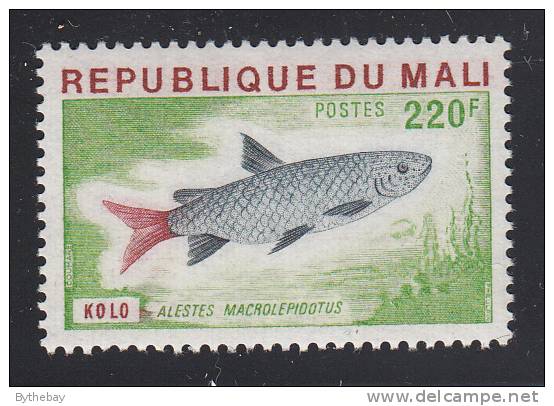 Mali MNH Scott #260 220fr Alestes Macrolepidotus - Fish - Mali (1959-...)