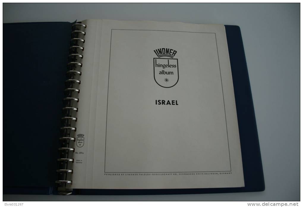 Israel Album - 1968-1971, Lindner Hingeless Album With Israel Pages & MNH Stamps No. 157a Years 1968->1971 - Formato Grande, Sfondo Bianco
