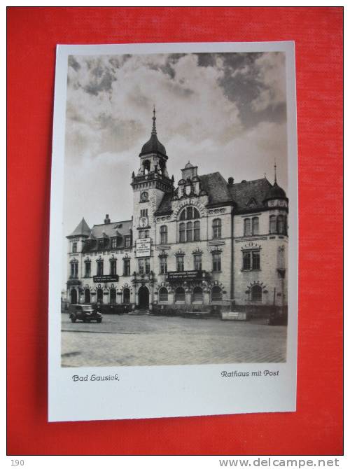 BAD LAUSICK Rathaus Mit Post - Bad Lausick