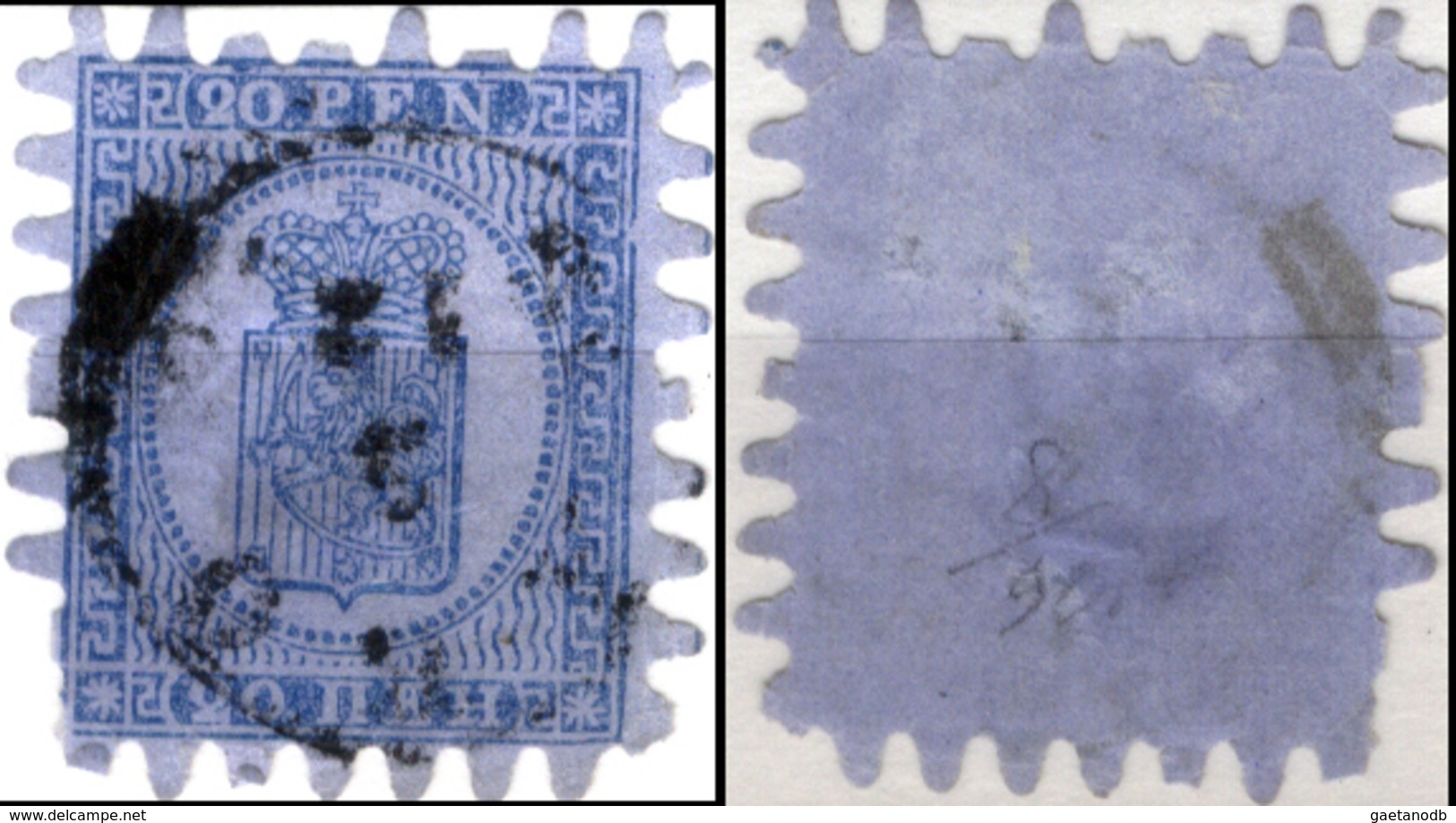 Finlandia-F002 -1866-70: Yvert & Tellier N. 8 (o) Used - Senza Difetti Occulti. - Gebruikt