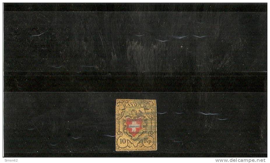 SUISSE Postes Federales N 15 Signé - 1843-1852 Correos Federales Y Cantonales