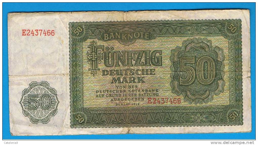 ALEMANIA - GERMANY - 50 Deutschemark 1948 MBC  P-14a - 50 Deutsche Mark