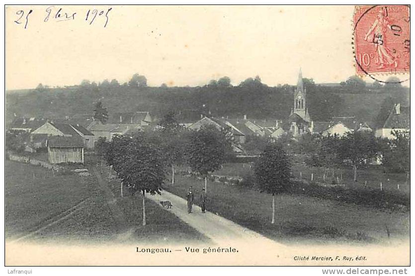 Depts Divers -haute Marne -ref G832- Longeau - Vue Generale - Carte Bon Etat  - - Le Vallinot Longeau Percey