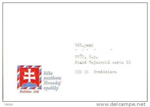 SK Printed Cover For Presidential Election ... BA349 - Cartas & Documentos