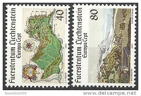 1977 EUROPA CEPT TURISMO LIECHTENSTEIN MNH ** - 1977