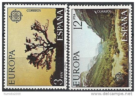 1977 EUROPA CEPT TURISMO SPAGNA MNH ** - 1977